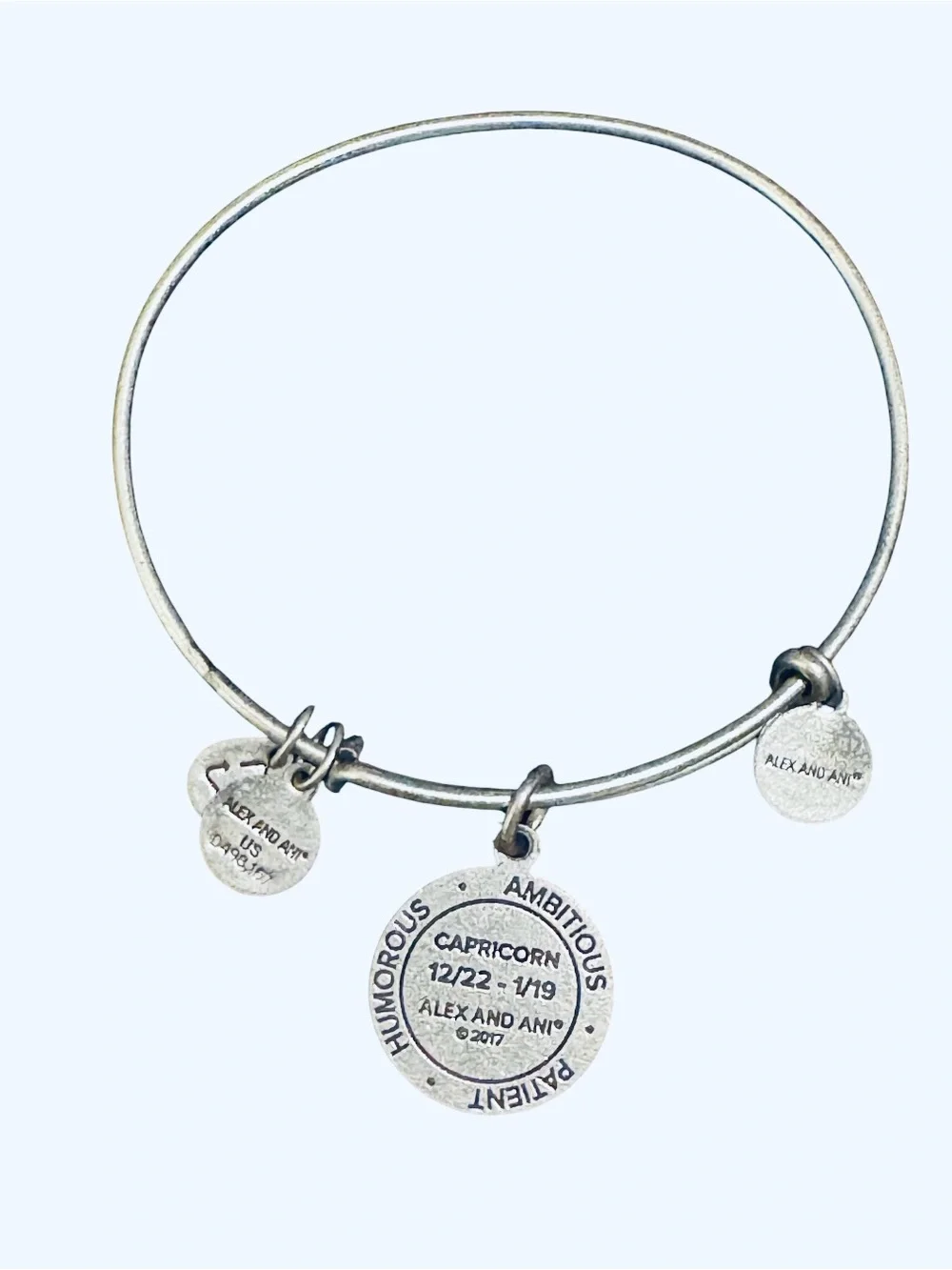 Alex and Ani Capricorn Zodiac Sign Expandable Wire Bangle Bracelet
